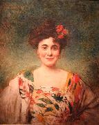 Leon Joseph Florentin Bonnat Portrait de madame Dotezac Sweden oil painting artist